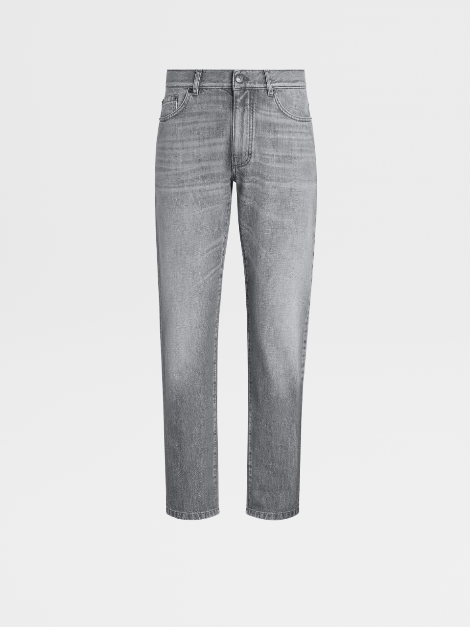 Grey Japanese Selvedge Denim 5-Pocket Jeans